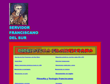 Tablet Screenshot of franciscanos.net