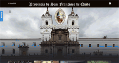 Desktop Screenshot of franciscanos.ec