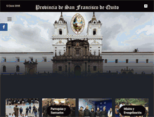Tablet Screenshot of franciscanos.ec