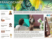 Tablet Screenshot of franciscanos.org.br